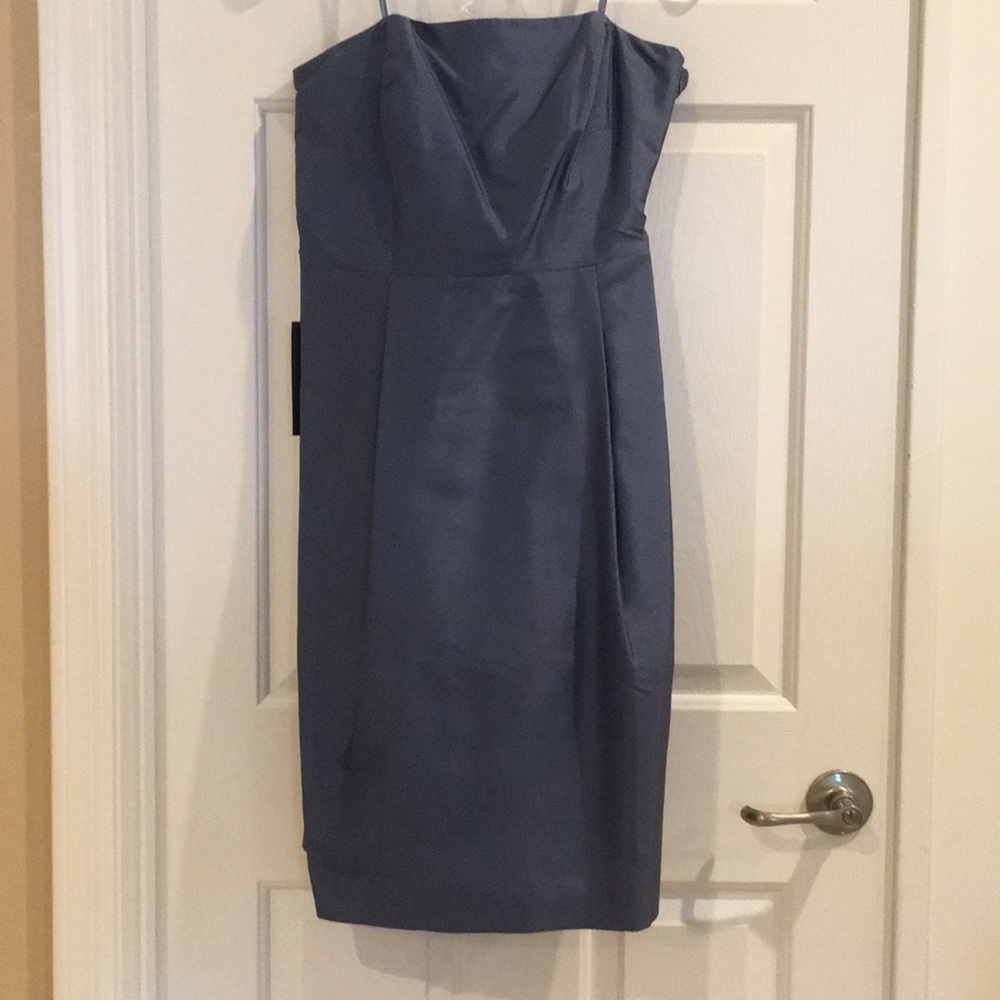 NWT Ann Taylor Formal Blue Strapless Dress - Picture 3 of 8